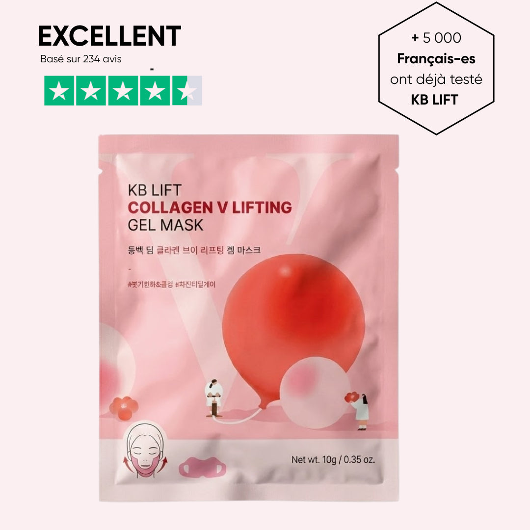 Masque liftant au collagène et à la fleur de Camélia "KB Lift" Korean Beauty 🇰🇷