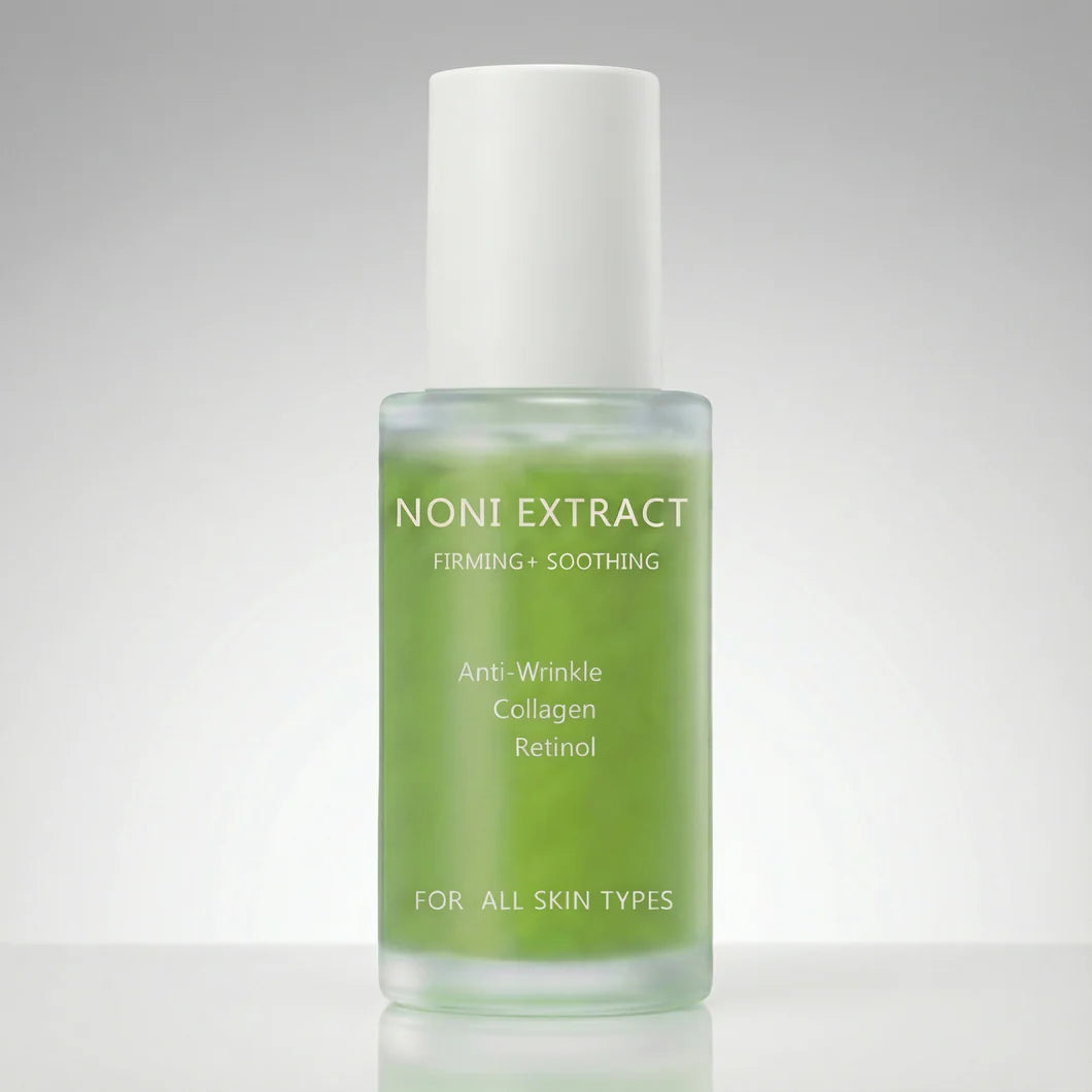 Sérum éclat "Noni +". La formule qui transforme les peaux ternes 2x plus vite que les sérums classiques.