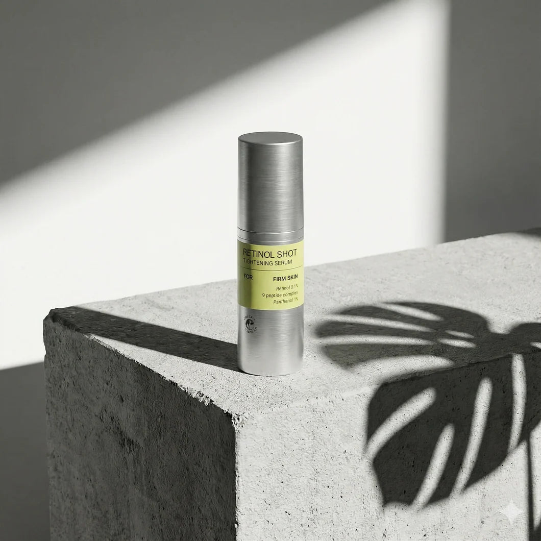 Sérum enrichi en rétinol. Rétinol de qualité clinique pour une peau ferme, lisse et jeune.