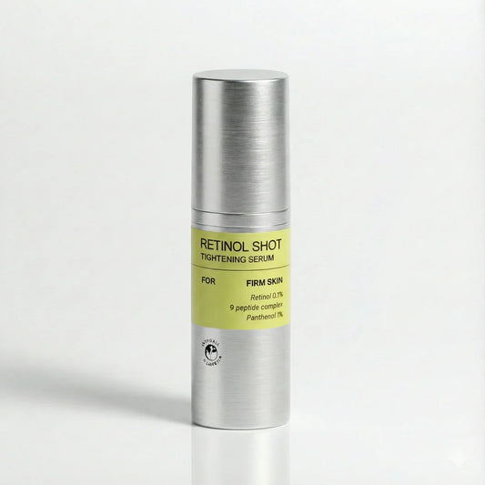 Sérum enrichi en rétinol. Rétinol de qualité clinique pour une peau ferme, lisse et jeune.