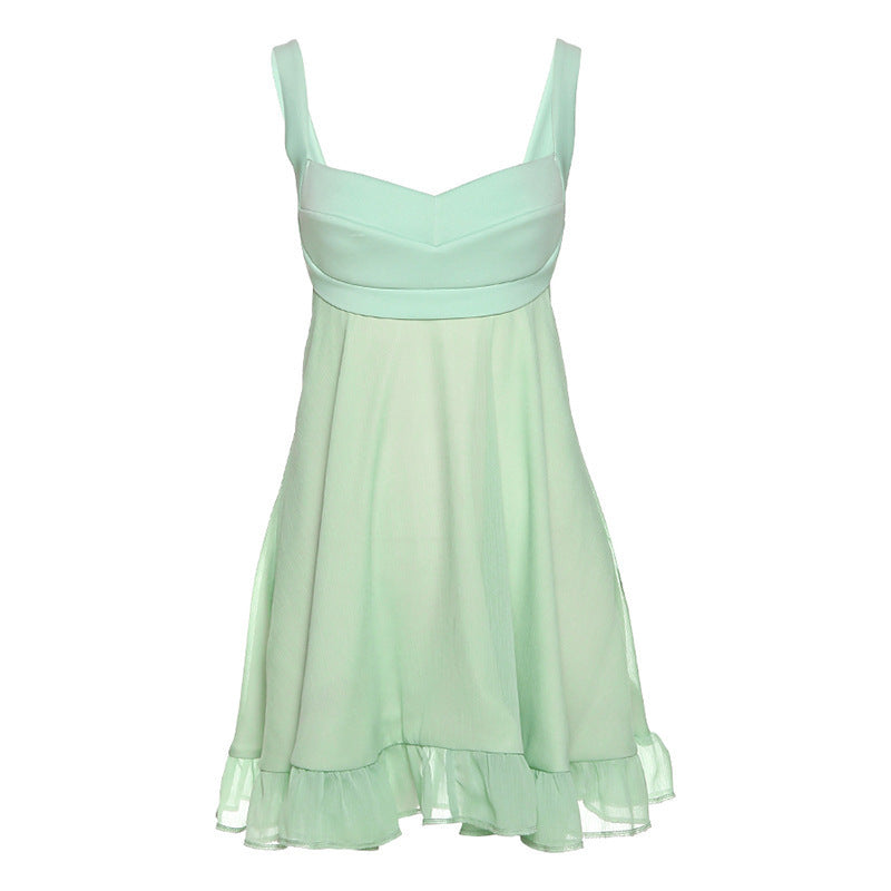 Summer green dress 'Camille'