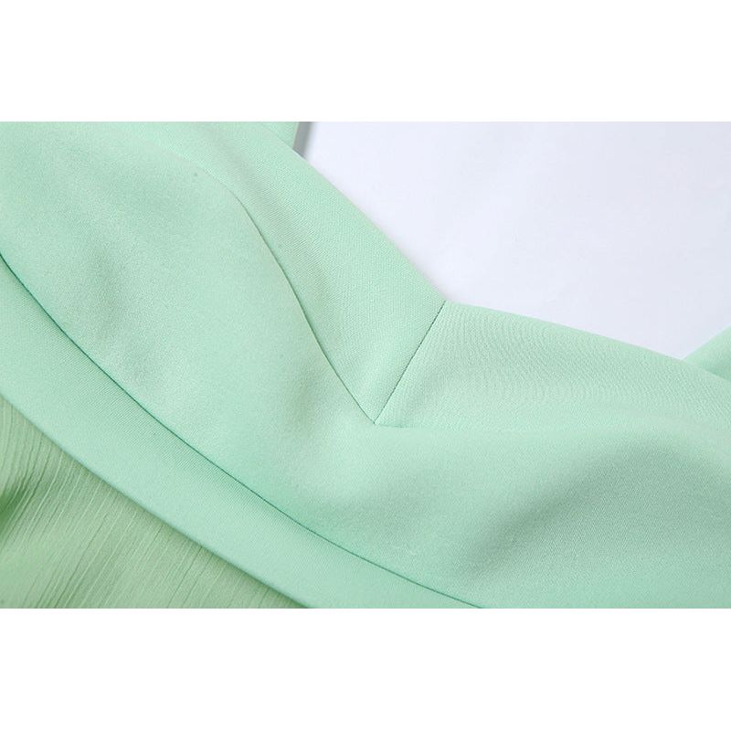 Robe verte d'été "Camille"