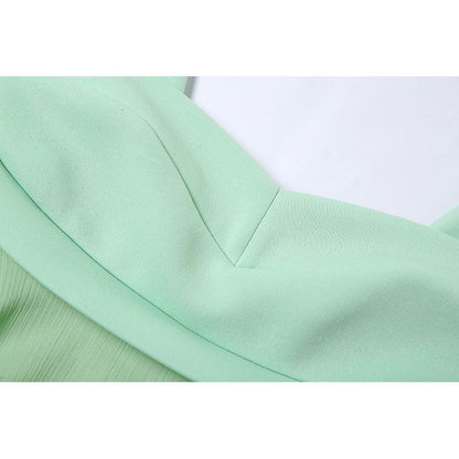 Robe verte d'été "Camille"