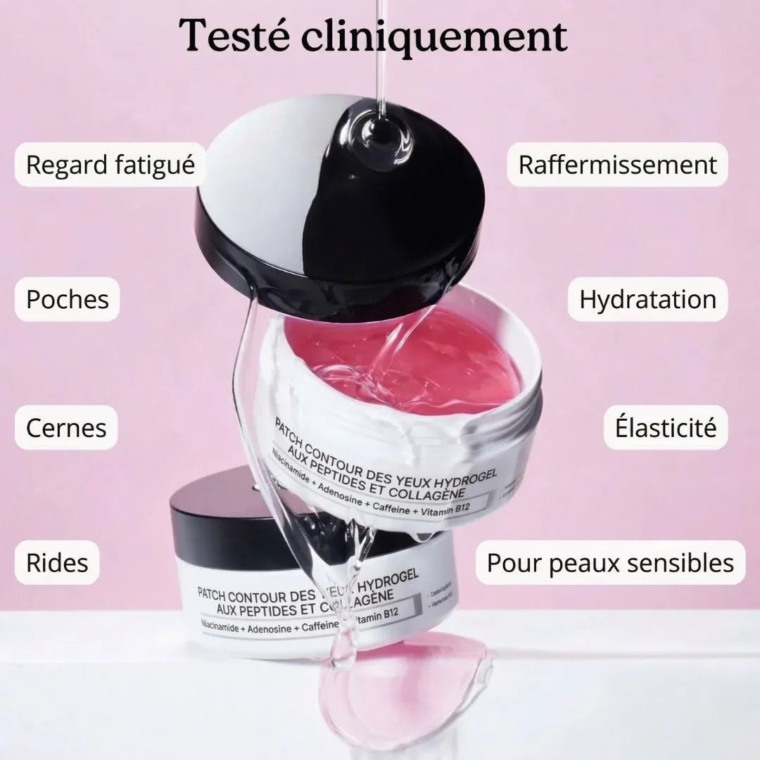 Patchs pour les yeux à base d'hydrogel de collagène peptidique