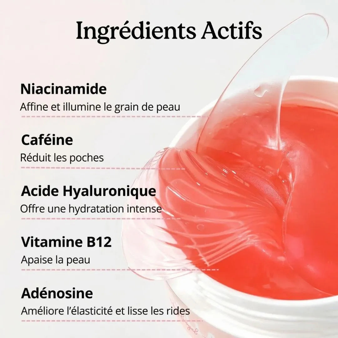 Patchs pour les yeux à base d'hydrogel de collagène peptidique