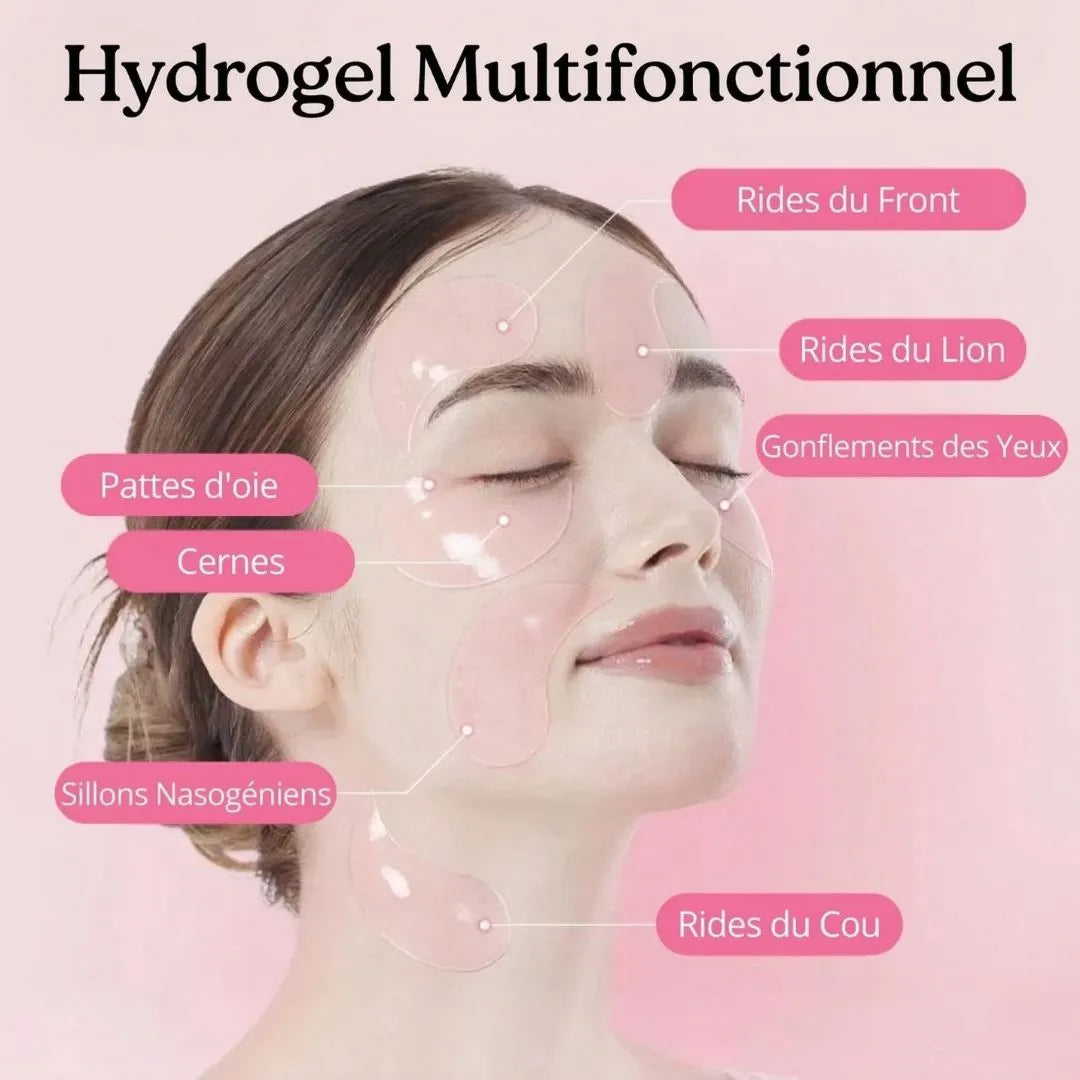 Patchs pour les yeux à base d'hydrogel de collagène peptidique
