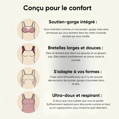 Le débardeur français qui remplace soutien-gorge "Almudena"