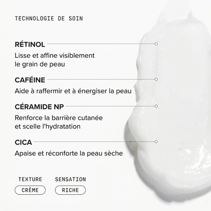 Lotion corps au rétinol "Dermavé" pour lisser la peau