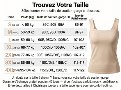 Le débardeur français qui remplace soutien-gorge "Almudena"