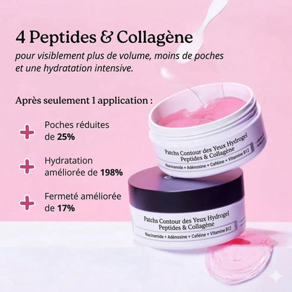 Patchs pour les yeux à base d'hydrogel de collagène peptidique