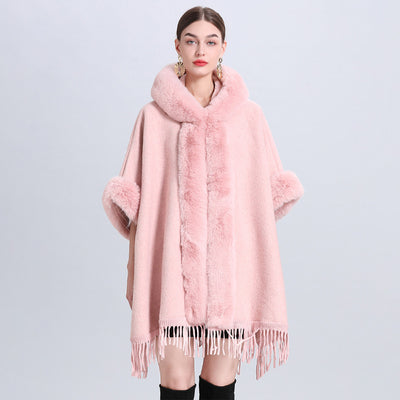Plaid Poncho "Lundi"