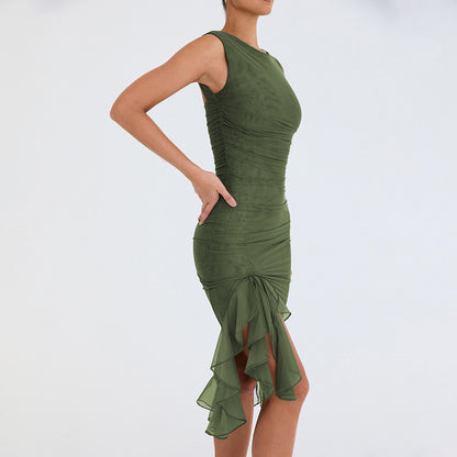 Robes mi-longues à volants "Sophie"