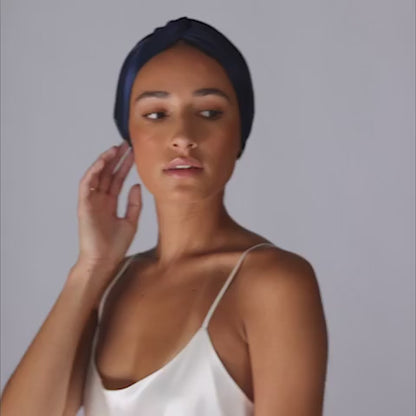 Bonnet de réparation capillaire de nuit "LunaSilk"